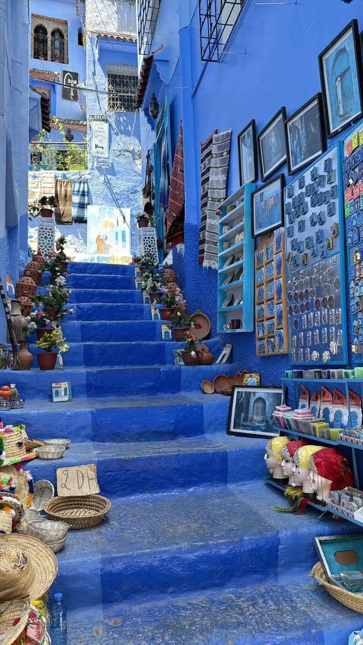 Blue alley in Chefchaouen