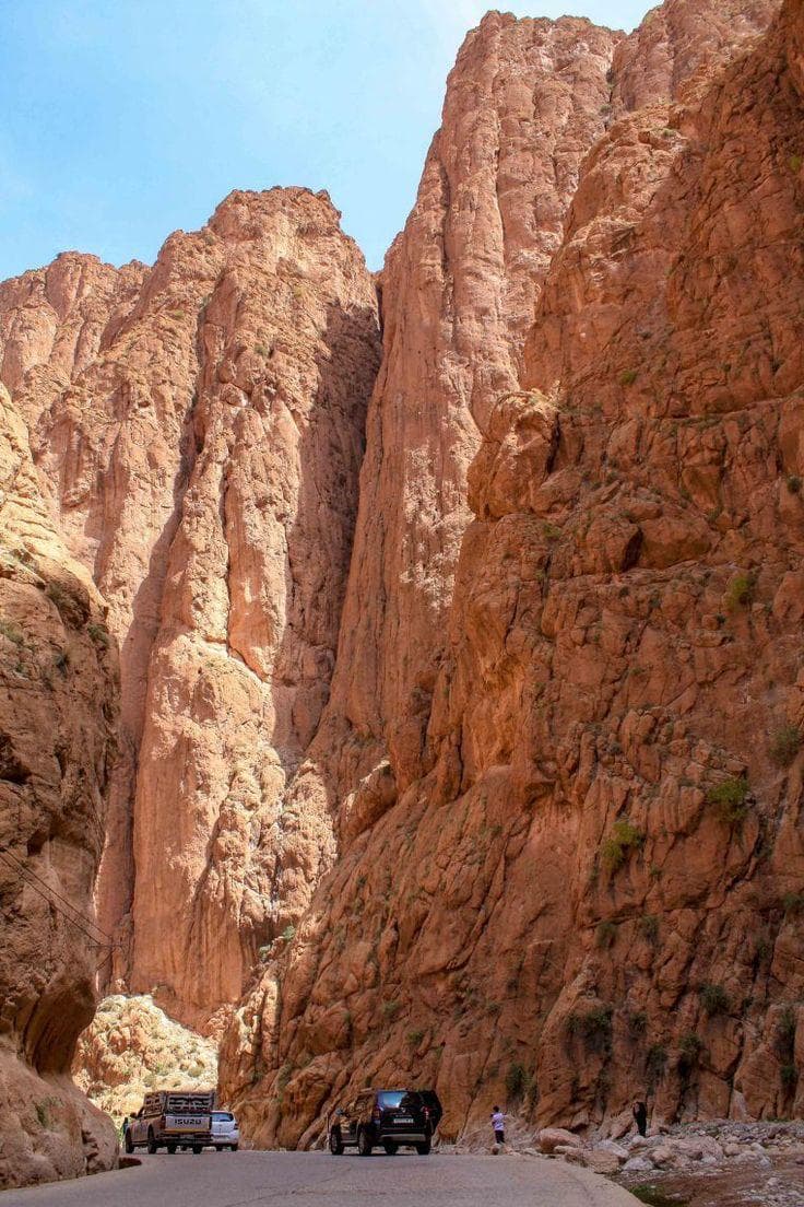 Canyon walls of the Todra Gorge